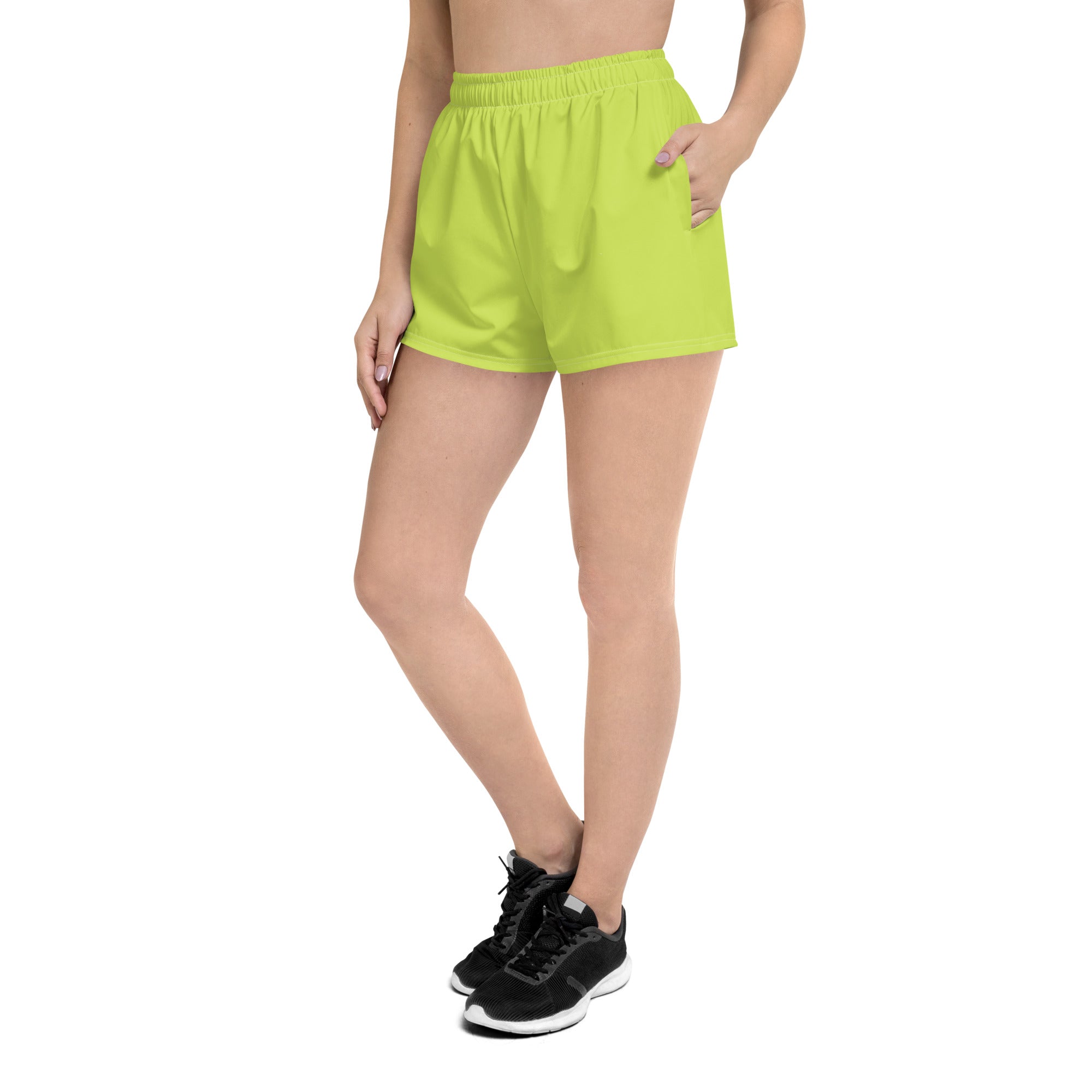 Recycled Athletic Shorts in Mindaro Green